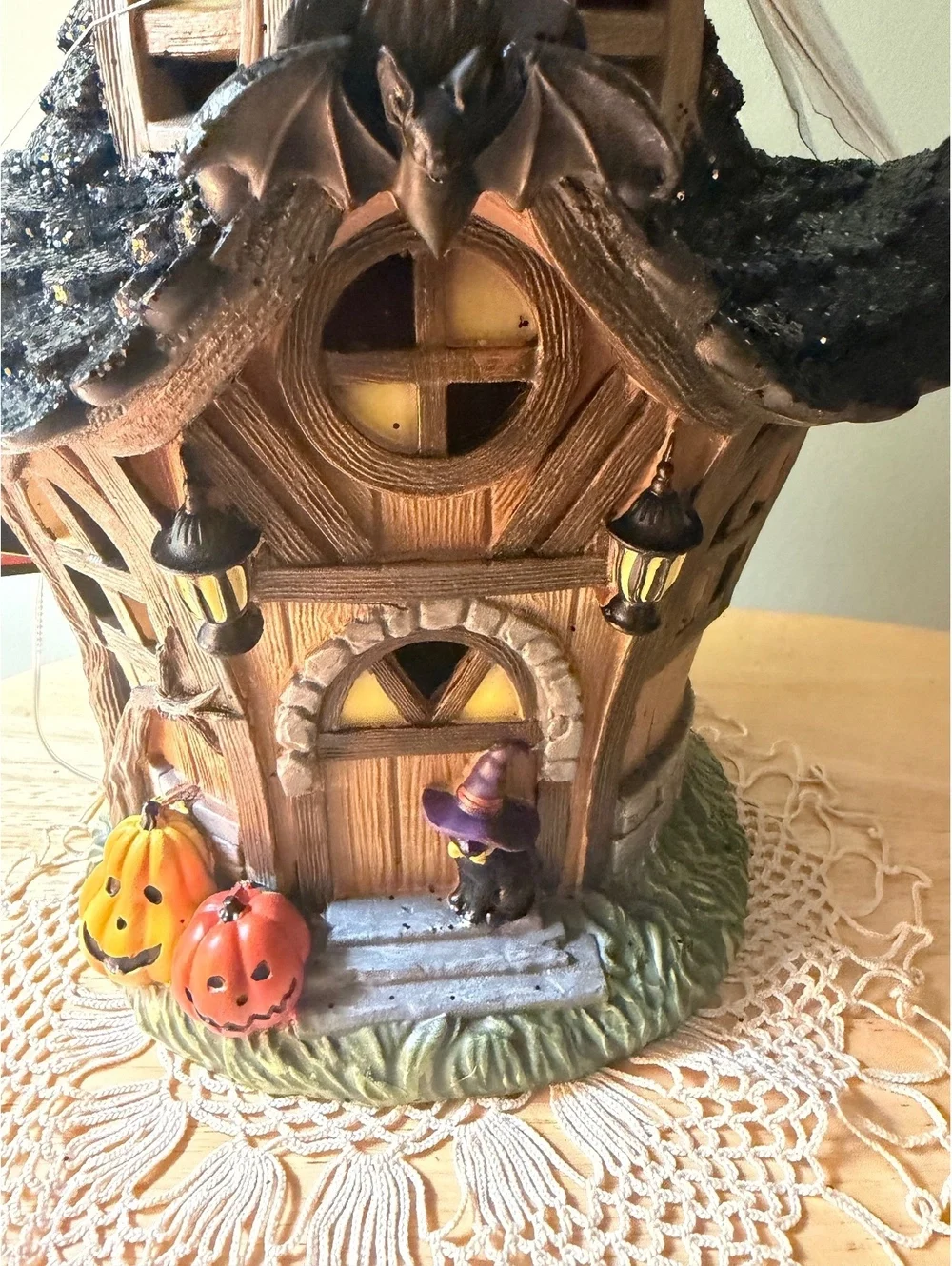 Hallow Home Halloween Witch House Collectible Decoration